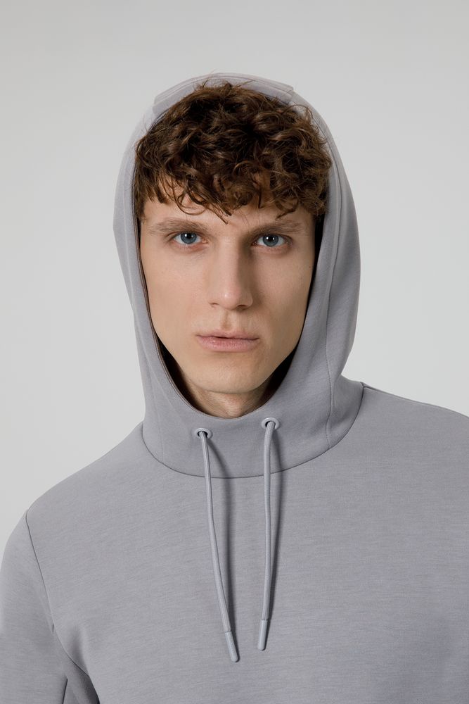 Худи унисекс Begi, серое, размер XXL (Изображение 9)