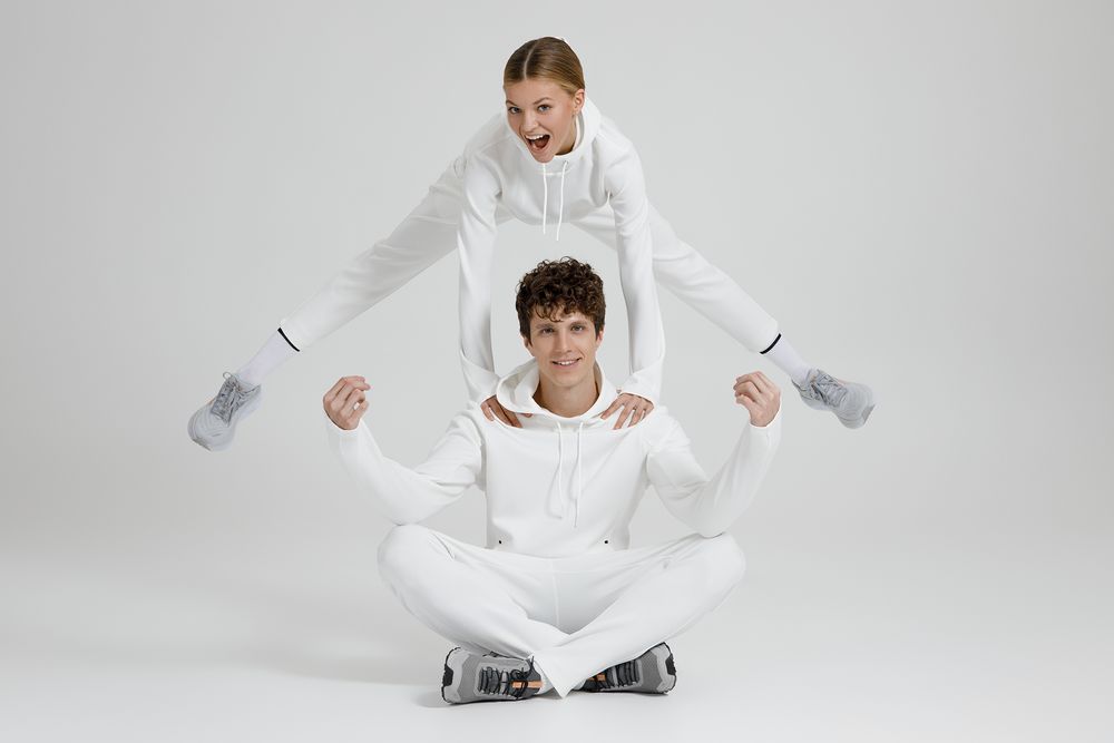 Худи унисекс Begi, молочно-белое, размер S (Изображение 17)