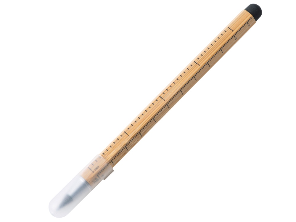 Вечный карандаш Sicily Bamboo из бамбука со стилусом и линейкой (Изображение 3)