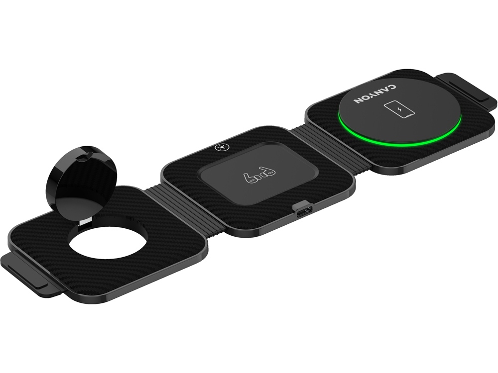 Беспроводное зарядное устройство 3 в 1 Canyon WS-305 (cns-wcs305), 15 Вт (Изображение 5)