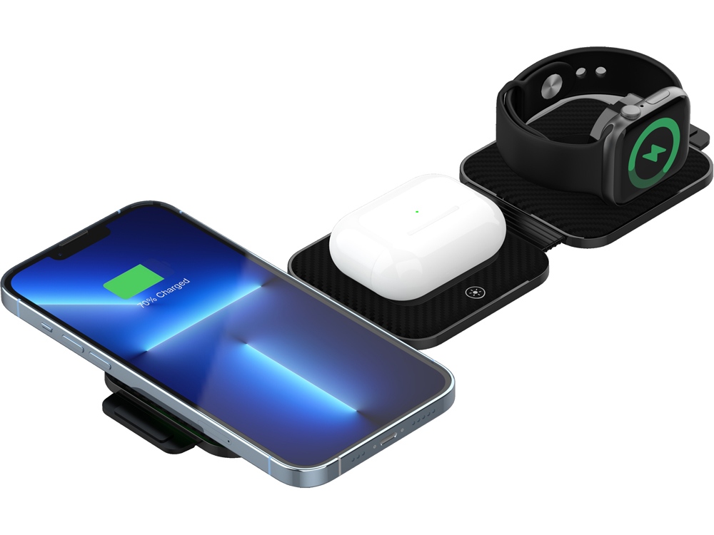 Беспроводное зарядное устройство 3 в 1 Canyon WS-305 (cns-wcs305), 15 Вт (Изображение 6)
