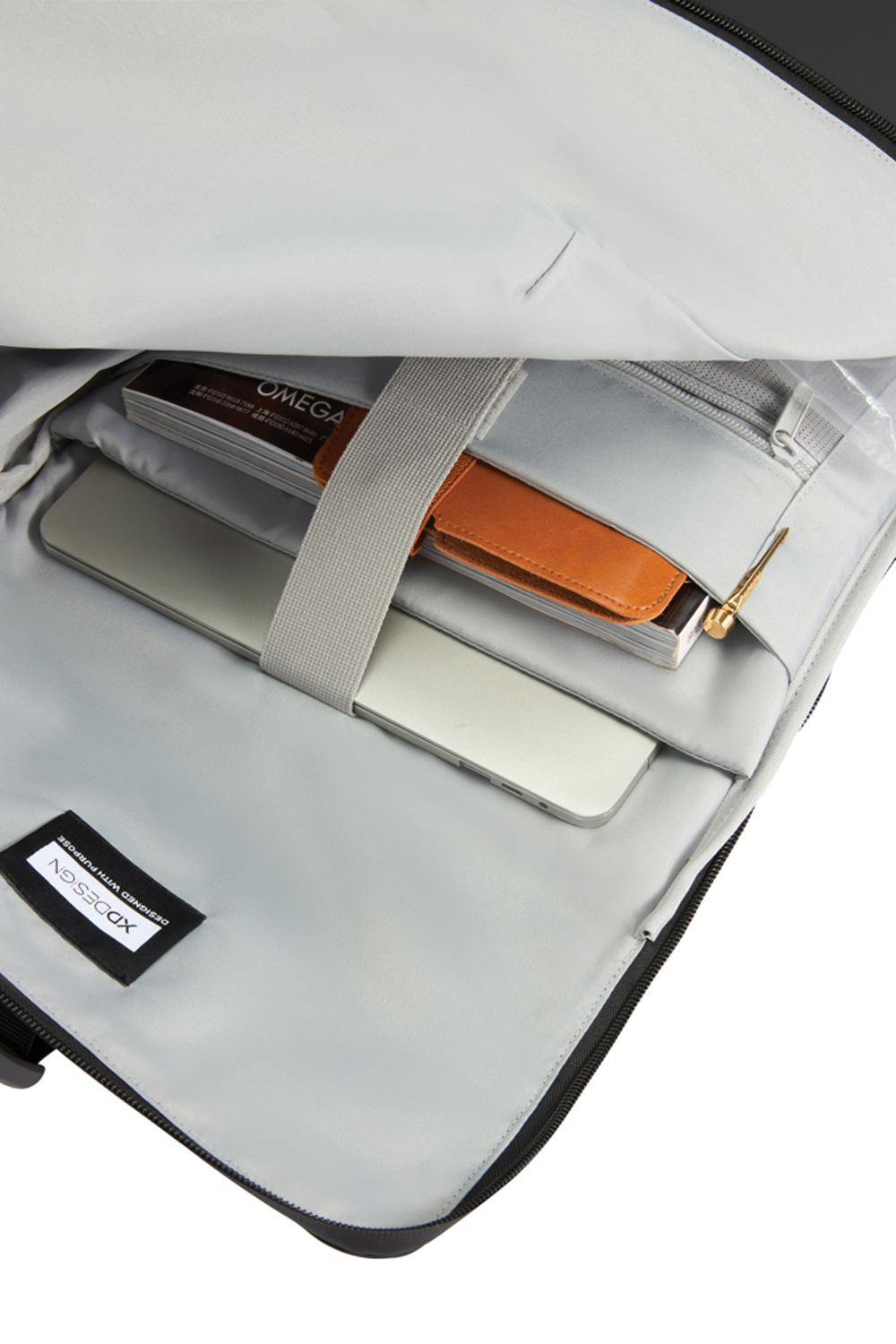 Антикражный водонепроницаемый рюкзак Urban Flap-Top, черный (Изображение 13)