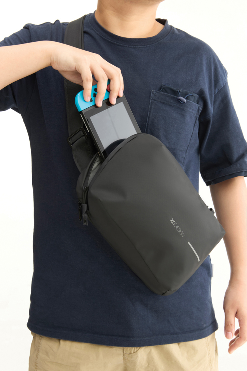 Антикражный рюкзак Urban Sling, черный (Изображение 17)