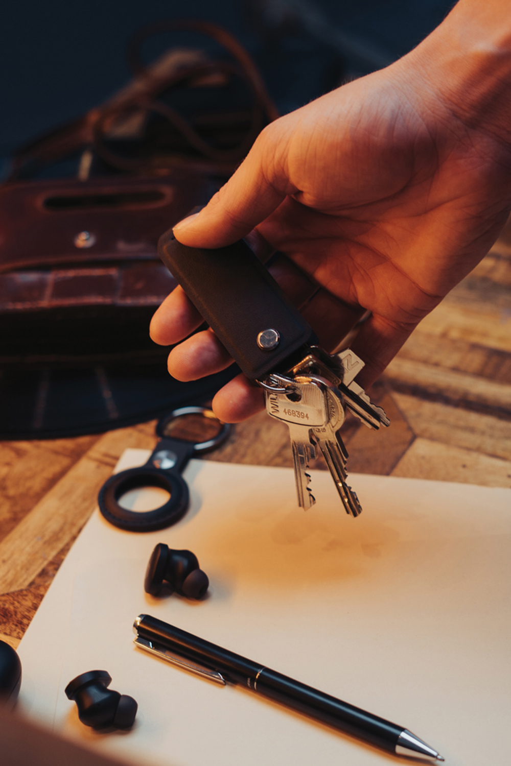 Чехол для ключей с ручкой в комплекте Swiss Peak Tula из переработанного полиуретана RCS (Изображение 14)