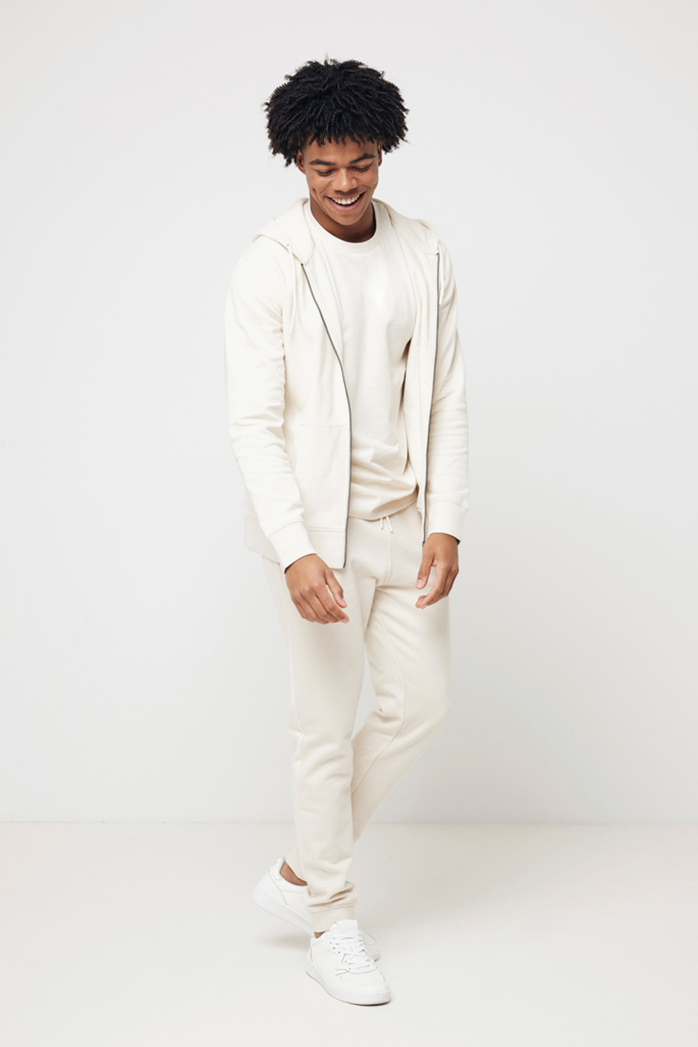 Худи на молнии Iqoniq Abisko из переработанного хлопка, унисекс, 340 г/м² (Изображение 7)