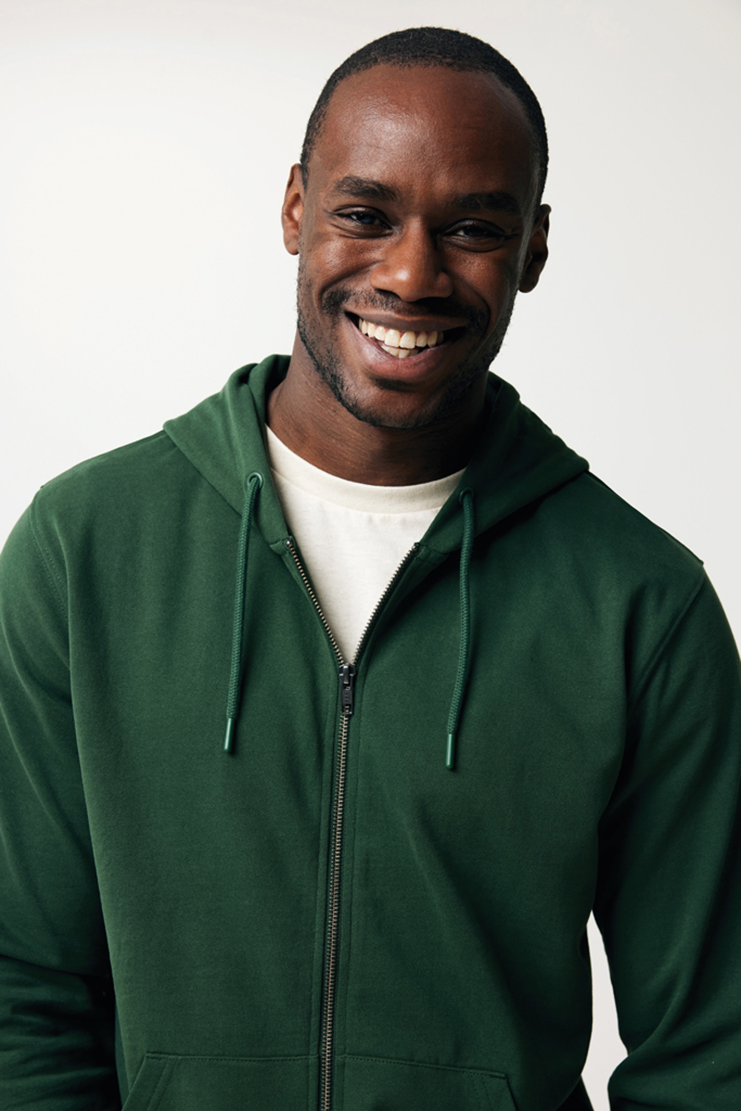 Худи на молнии Iqoniq Abisko из переработанного хлопка, унисекс, 340 г/м² (Изображение 9)