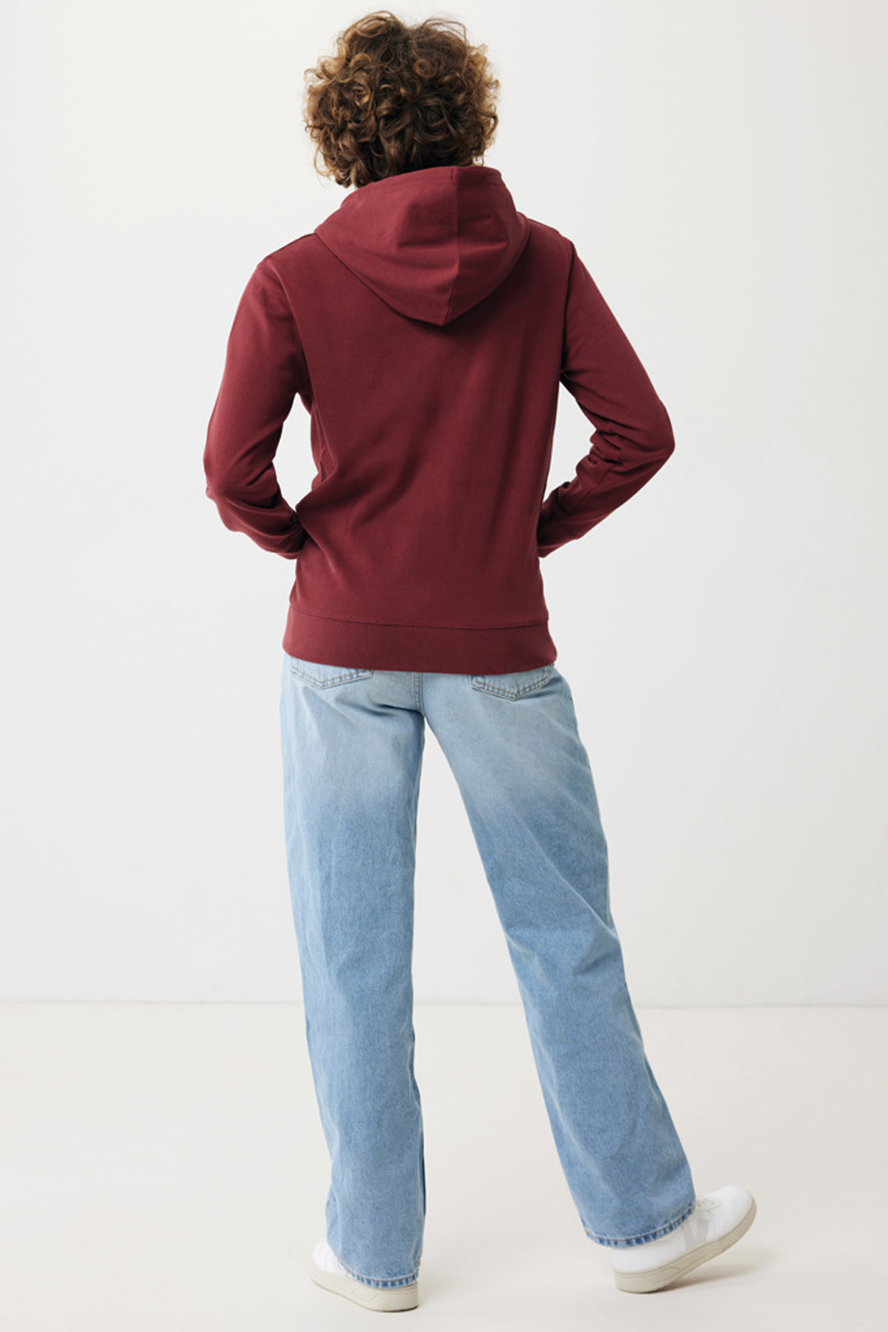 Худи на молнии Iqoniq Abisko из переработанного хлопка, унисекс, 340 г/м² (Изображение 13)