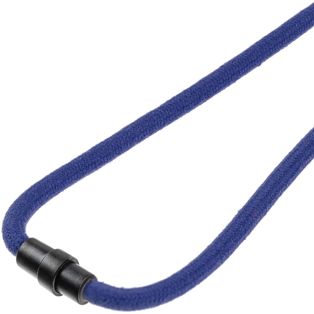 Шнурок для бейджа Tube Wood, синий (Изображение 4)