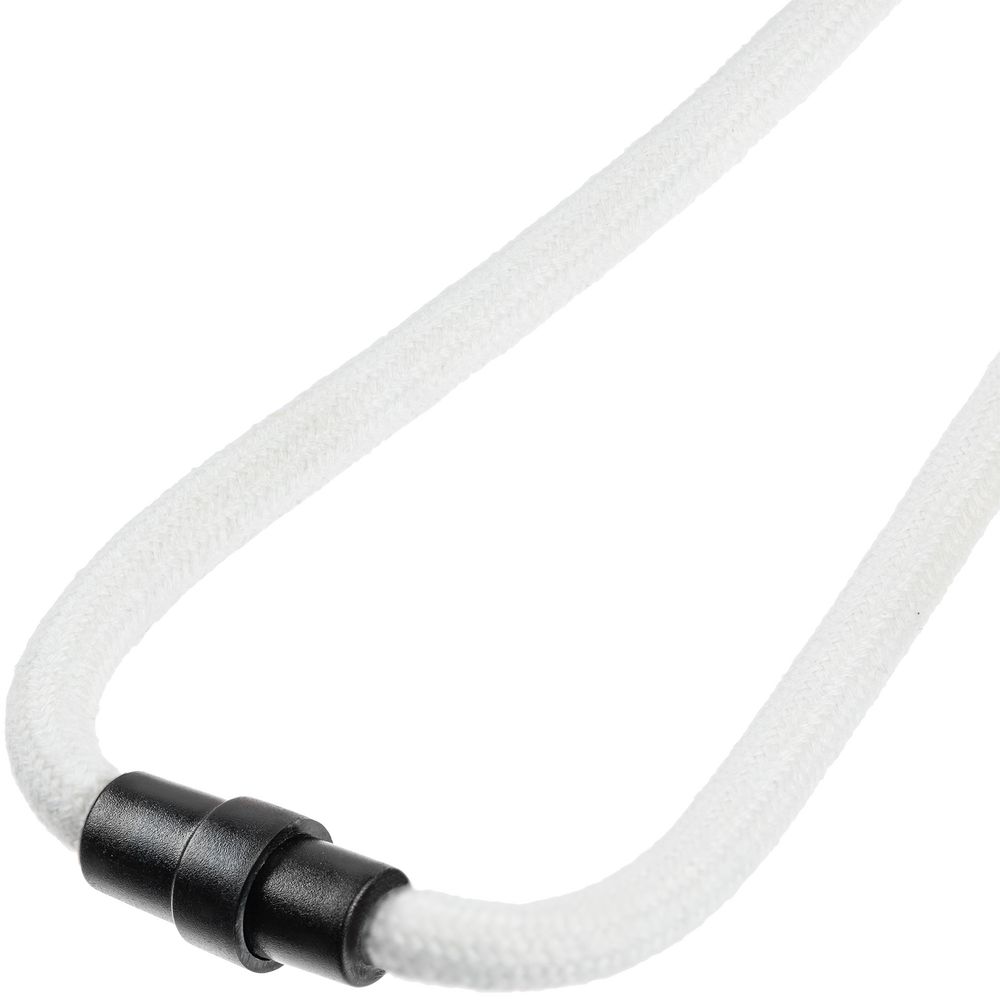 Шнурок для бейджа Tube Wood, белый (Изображение 4)