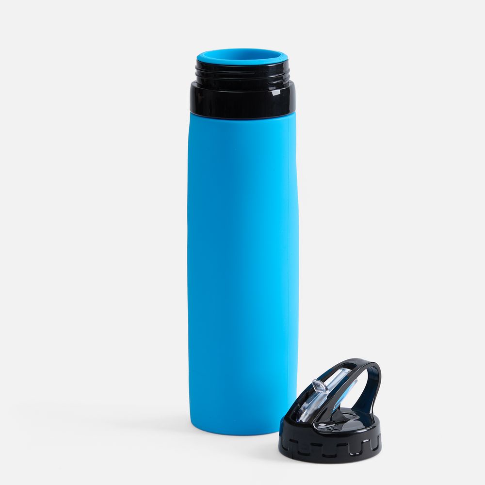 Складная бутылка для воды Langfossen, голубая (Изображение 3)