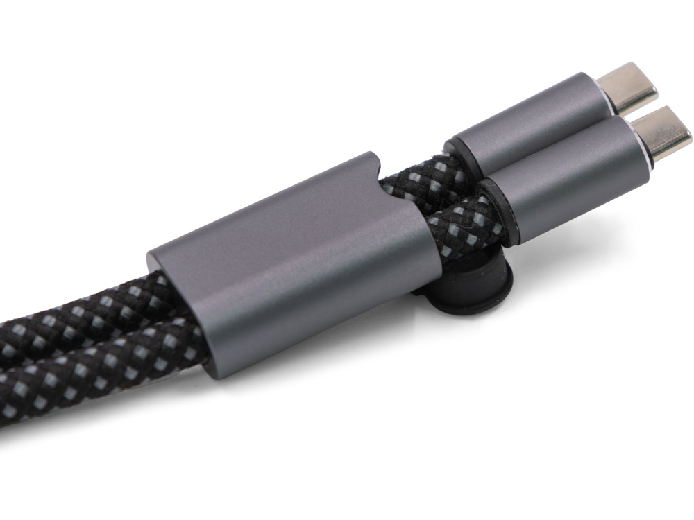 Ремешок-держатель для телефона с зарядным кабелем USB-C - USB-C Lany Wristband Charge Eco, серый (Изображение 7)