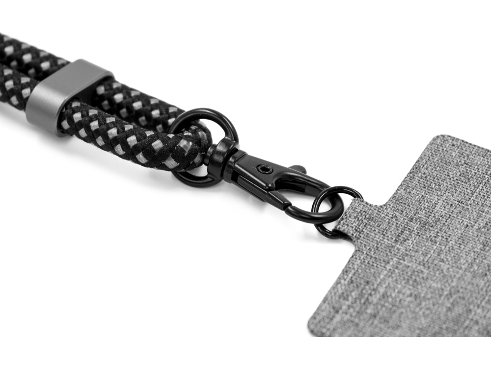 Ремешок-держатель для телефона с зарядным кабелем USB-C - USB-C Lany Wristband Charge Eco, серый (Изображение 8)