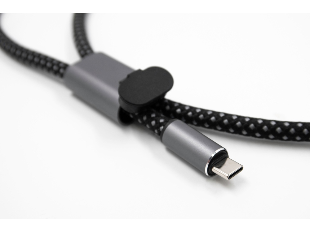 Ремешок-держатель для телефона с зарядным кабелем USB-C - USB-C Lany Wristband Charge Eco, серый (Изображение 23)