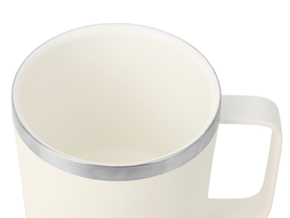 Стальная кружка с двойными стенками Swipe, белый0,00 (Изображение 9)