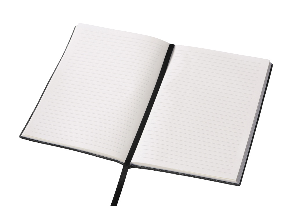 Блокнот из RPET-фетра А5 Felt, гибкая обложка, 80 листов 70 гр/м2 белой бумаги, темно-серый (Изображение 4)