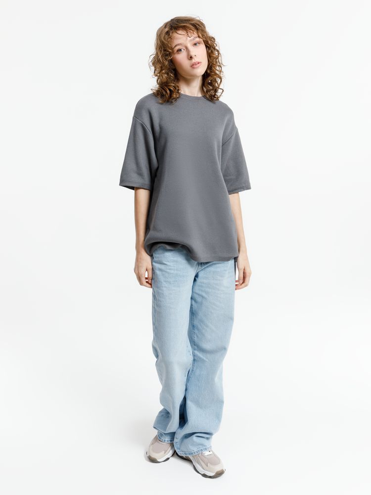 Джемпер с коротким рукавом Siluetti Volumica, серый, размер XL/XXL (Изображение 3)