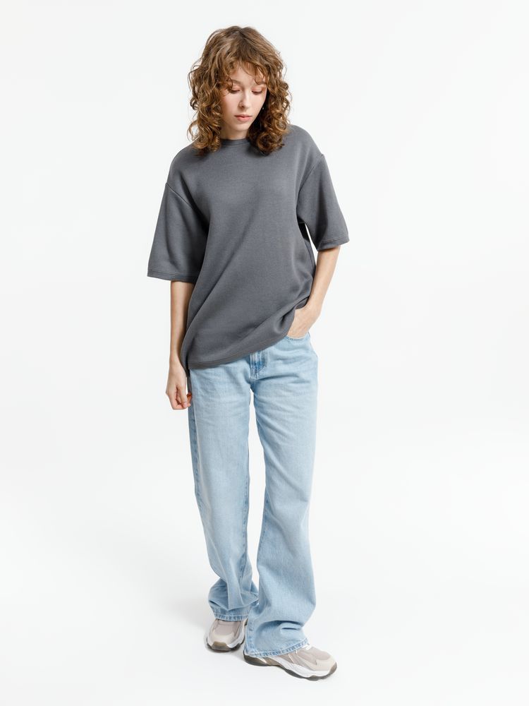 Джемпер с коротким рукавом Siluetti Volumica, серый, размер XL/XXL (Изображение 4)