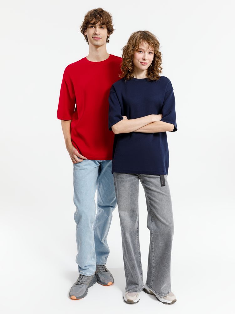 Джемпер с коротким рукавом Siluetti Volumica, темно-синий, размер XL/XXL (Изображение 10)