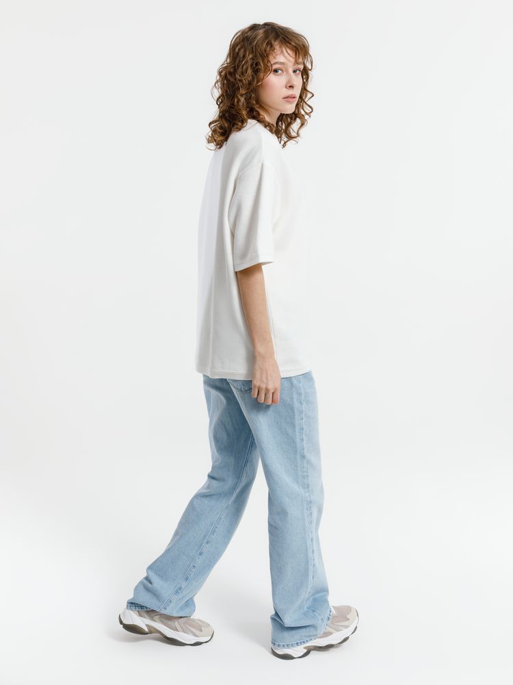 Джемпер с коротким рукавом Siluetti Volumica, молочно-белый, размер M/L (Изображение 4)