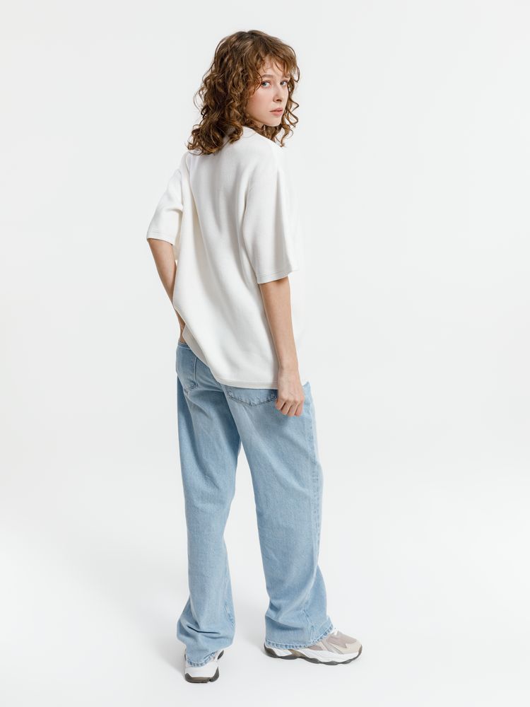 Джемпер с коротким рукавом Siluetti Volumica, молочно-белый, размер M/L (Изображение 5)