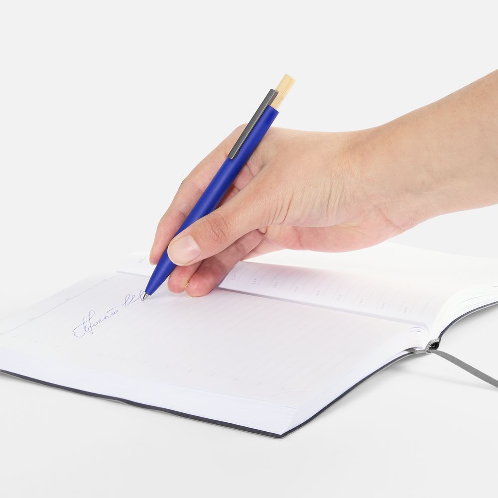 Ручка шариковая Bambink, темно-синяя (Изображение 6)