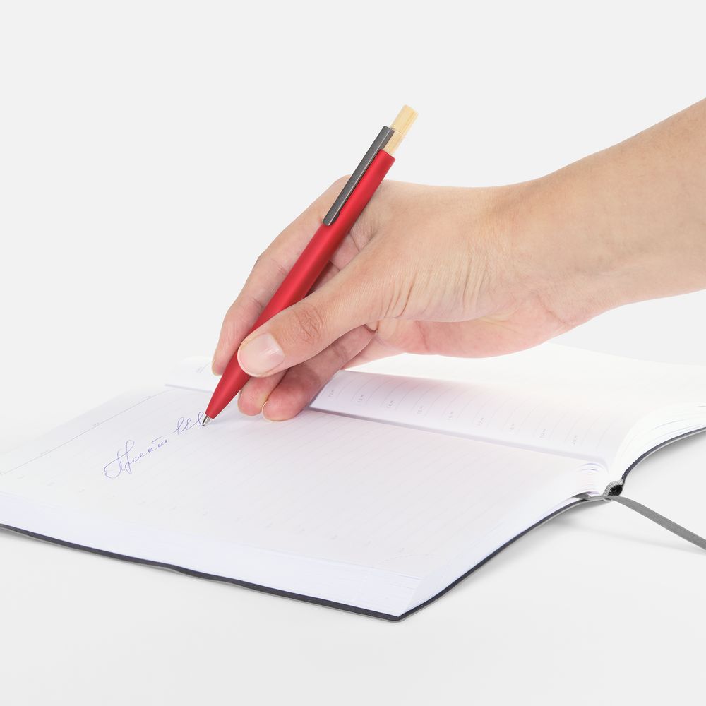 Ручка шариковая Bambink, красная (Изображение 6)