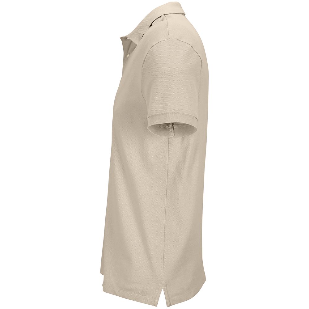 Рубашка поло унисекс Pacific, бежевая (льняная), размер S (Изображение 3)