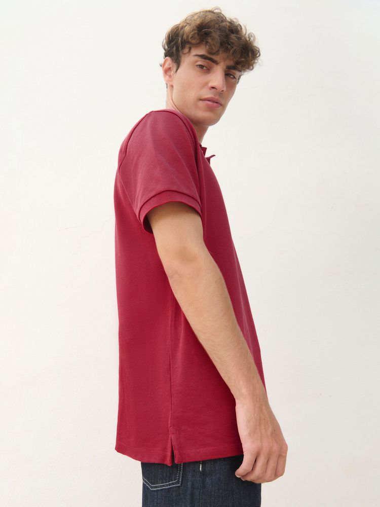 Рубашка поло унисекс Pacific, красная (бургунди), размер XXL (Изображение 6)