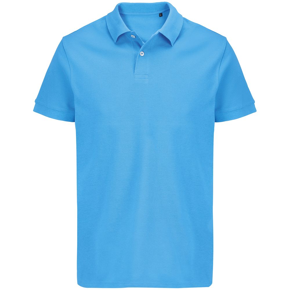 Рубашка поло унисекс Pacific, ярко-бирюзовая, размер S (Изображение 1)