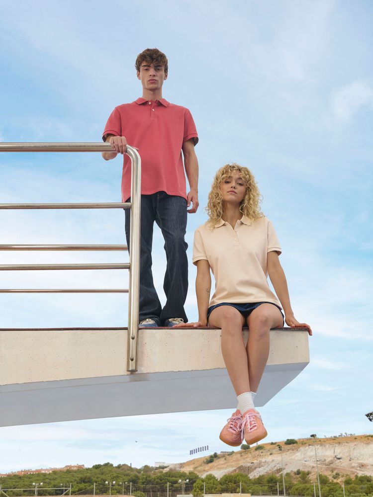 Рубашка поло унисекс Pacific, молочно-белая, размер L (Изображение 5)