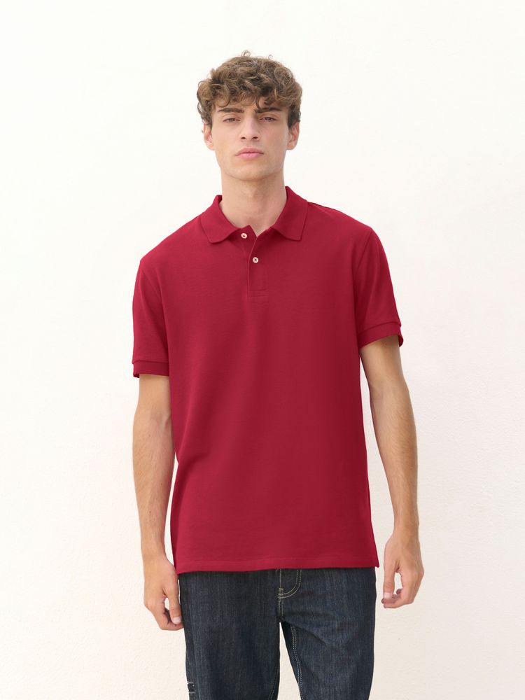 Рубашка поло унисекс Pacific, красная, размер XXL (Изображение 4)