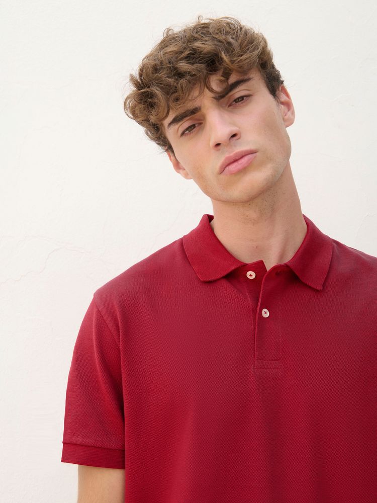 Рубашка поло унисекс Pacific, красная, размер 3XL (Изображение 5)