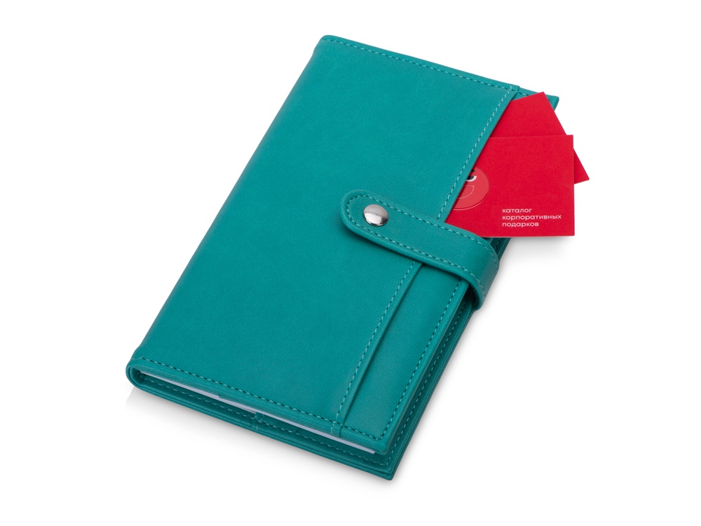 Блокнот-портфолио А6 Wall Street (бирюзовый) 