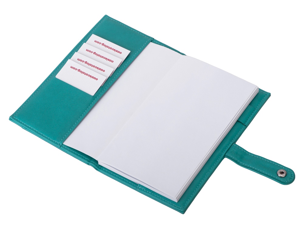 Блокнот-портфолио А6 Wall Street (бирюзовый)  (Изображение 4)