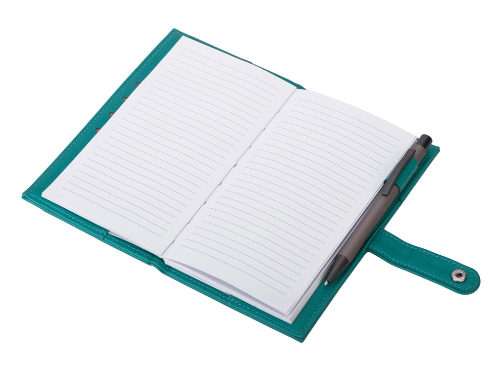 Блокнот-портфолио А6 Wall Street (бирюзовый)  (Изображение 5)