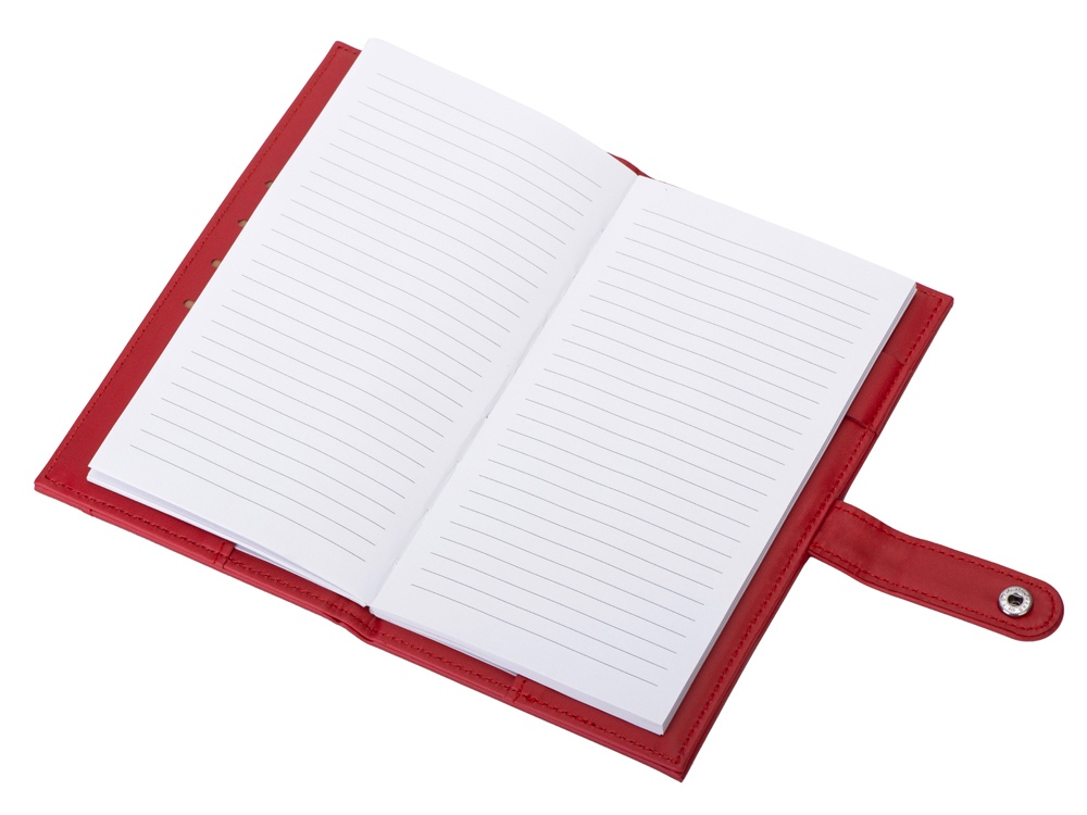 Блокнот-портфолио А6 Wall Street (красный)  (Изображение 3)