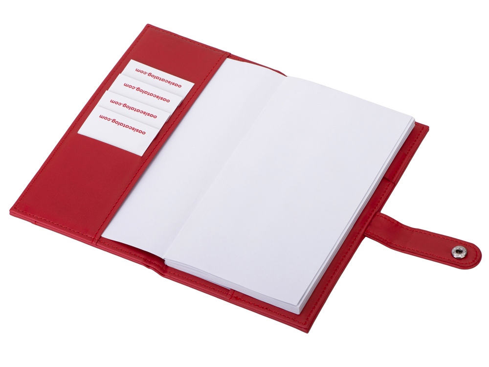 Блокнот-портфолио А6 Wall Street (красный)  (Изображение 4)