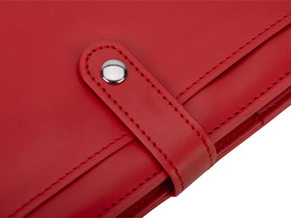 Блокнот-портфолио А6 Wall Street (красный)  (Изображение 7)