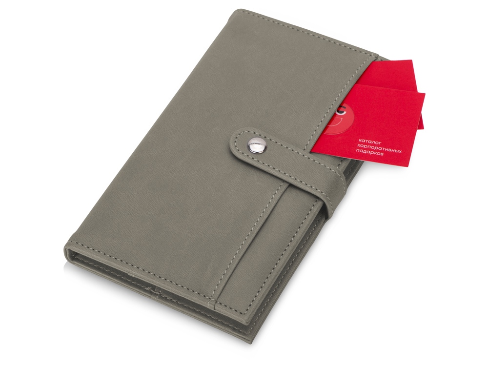 Блокнот-портфолио А6 Wall Street (темно-серый) 