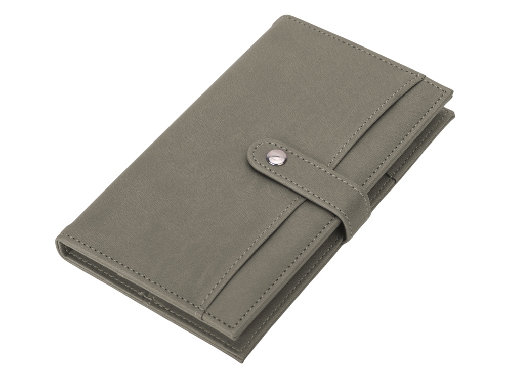 Блокнот-портфолио А6 Wall Street (темно-серый)  (Изображение 2)