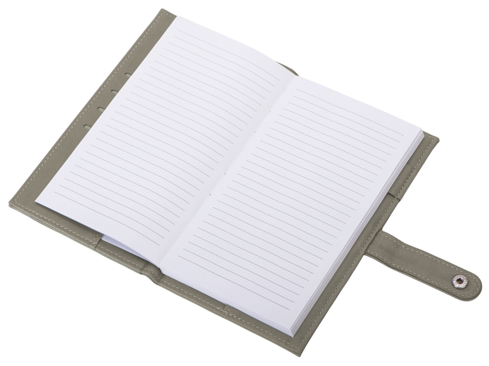 Блокнот-портфолио А6 Wall Street (темно-серый)  (Изображение 3)