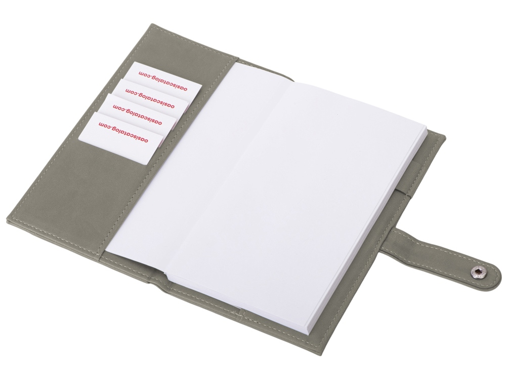 Блокнот-портфолио А6 Wall Street (темно-серый)  (Изображение 4)