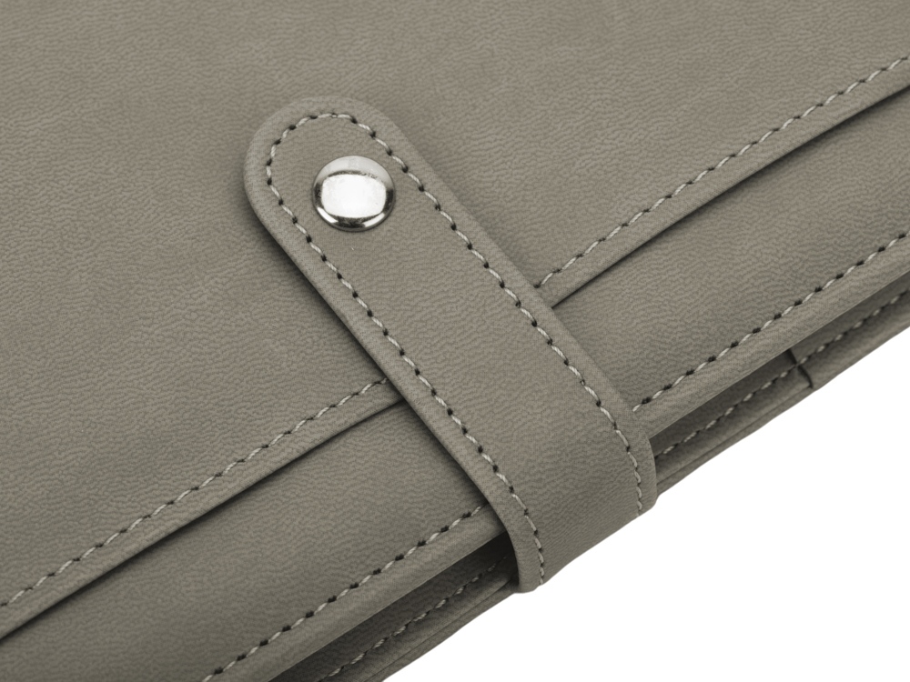 Блокнот-портфолио А6 Wall Street (темно-серый)  (Изображение 7)