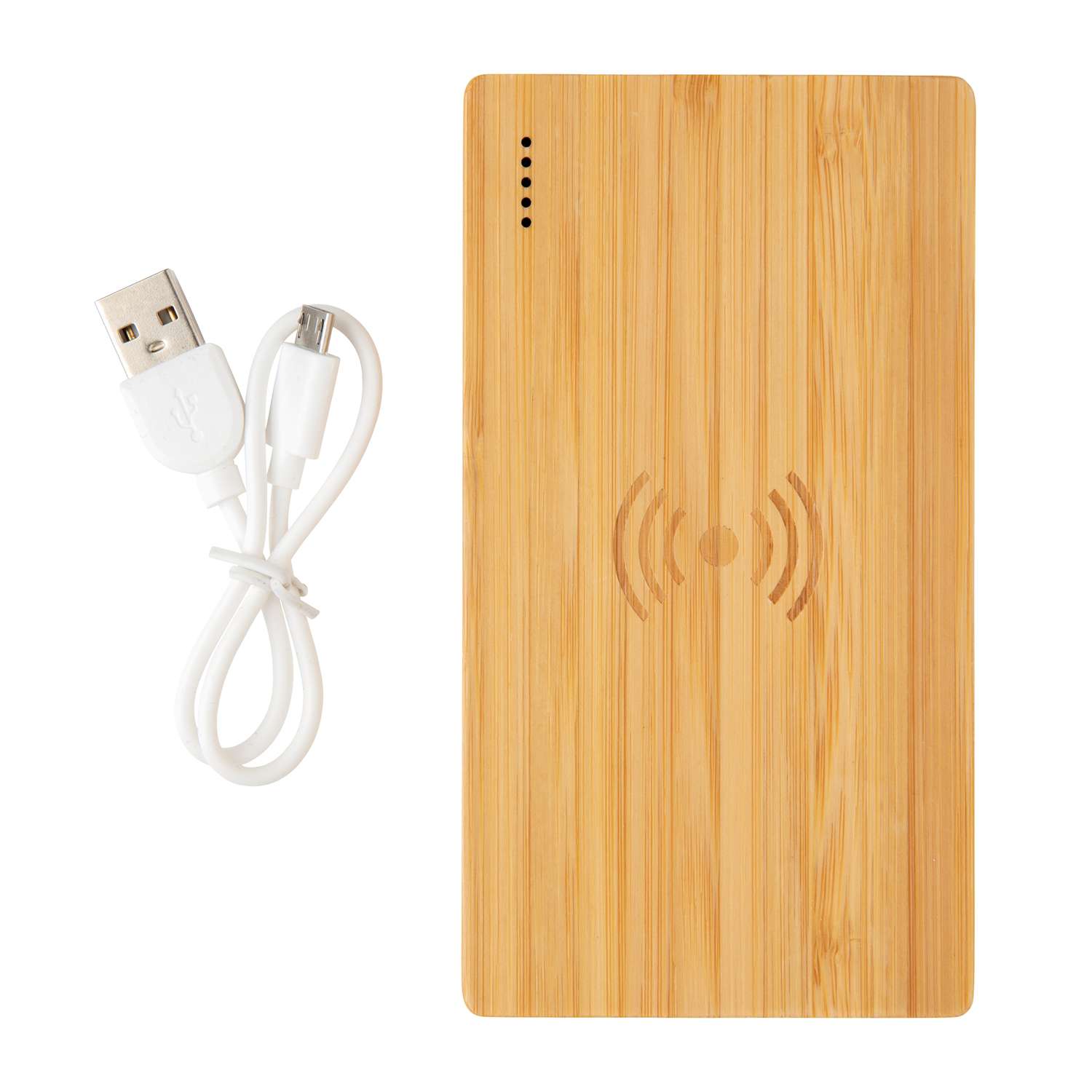Экологичный внешний аккумулятор Bamboo, 4000 mAh (Изображение 2)