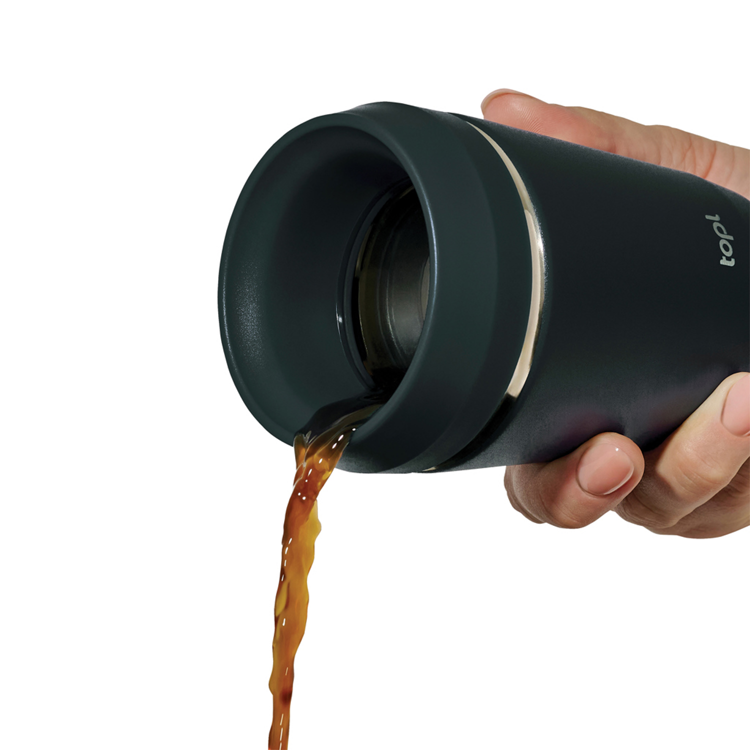 Термостакан Topl из переработанной стали с крышкой 360°, 235 мл (Изображение 3)