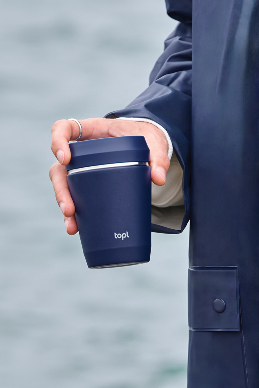 Термостакан Topl из переработанной стали с крышкой 360°, 235 мл (Изображение 8)