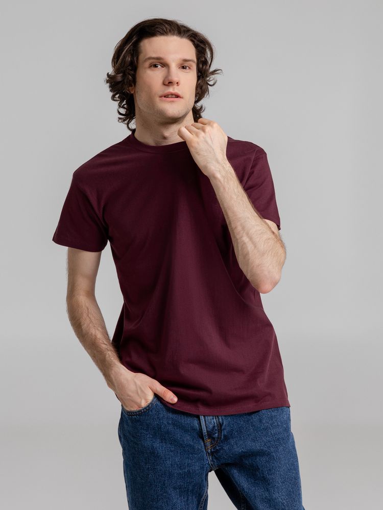 Футболка Imperial 190, бордовая, размер 3XL (Изображение 4)