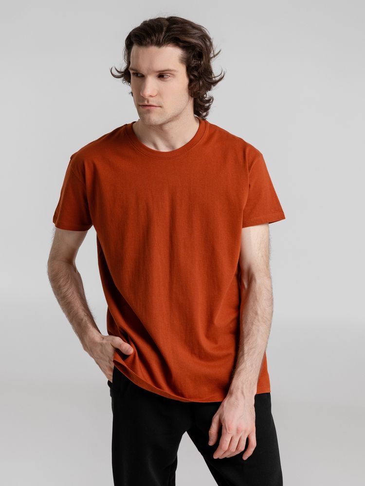 Футболка Imperial 190, коричневая (терракотовая), размер XXL (Изображение 4)