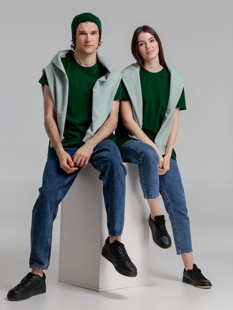 Футболка Imperial 190, темно-зеленая, размер XS (Изображение 3)