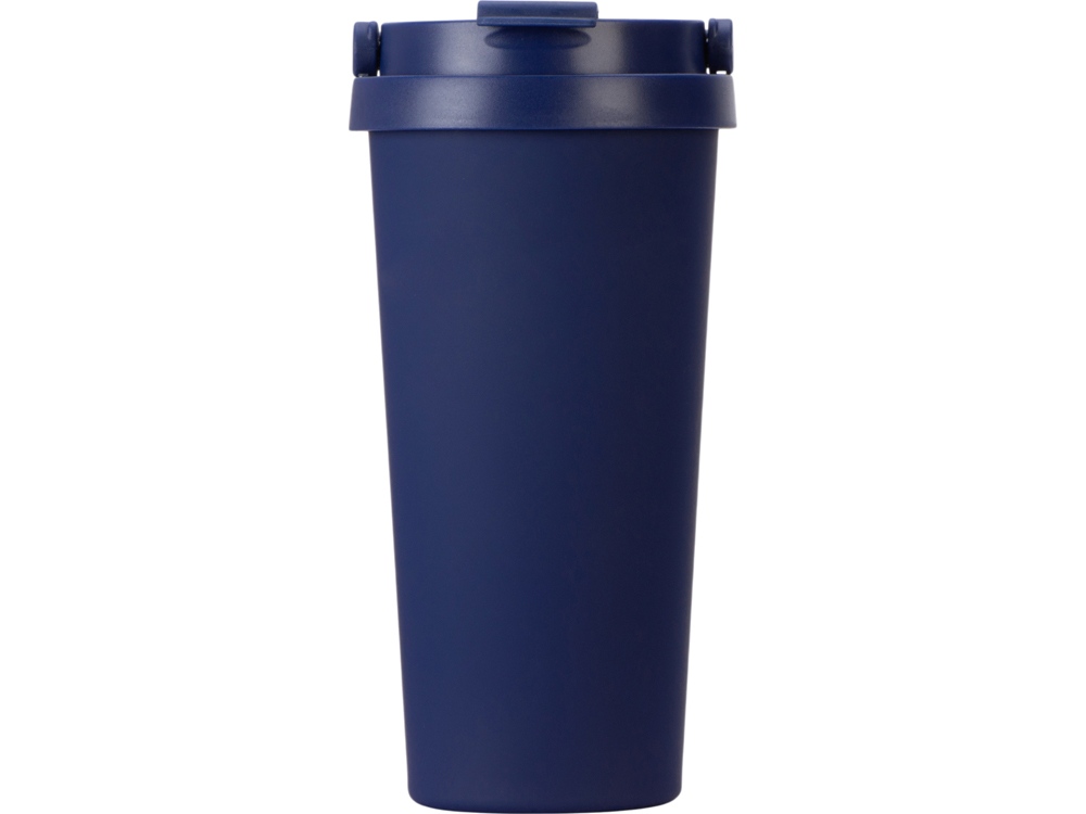Вакуумная термокружка Grant, soft-touch, тубус (темно-синий)  (Изображение 4)